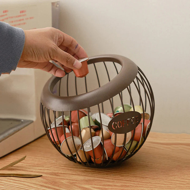 Organizador para cápsulas de café decorativo