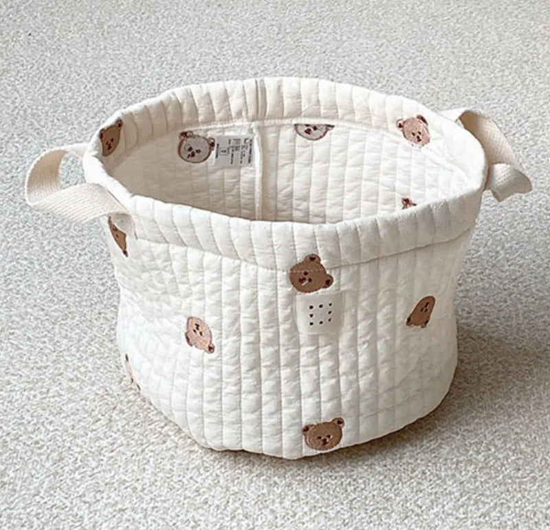 Cesto organizador para roupas e brinquedos