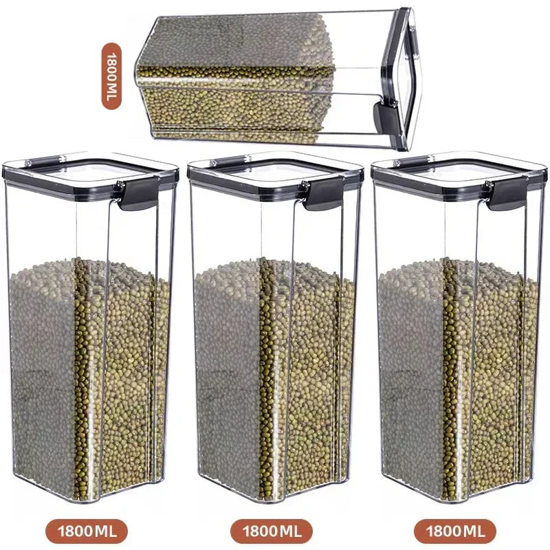 Conjunto de potes selados herméticos