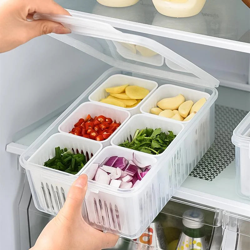 Organizador de geladeira para armazenamento de vegetais