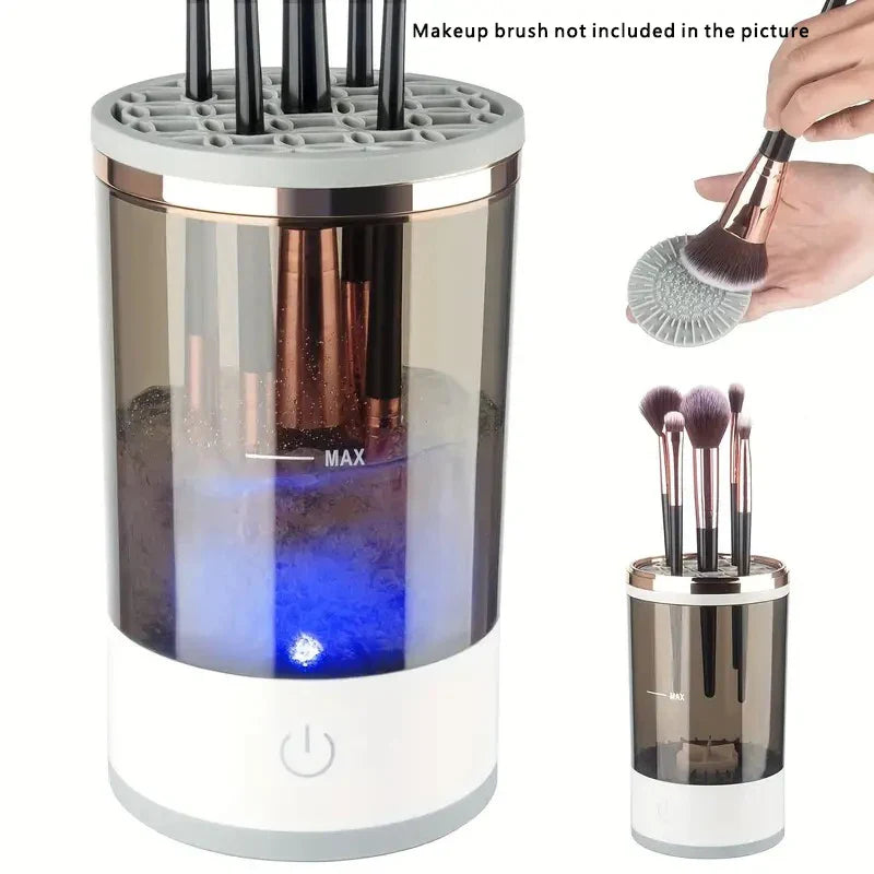 Limpador de pincéis de maquiagem elétrico