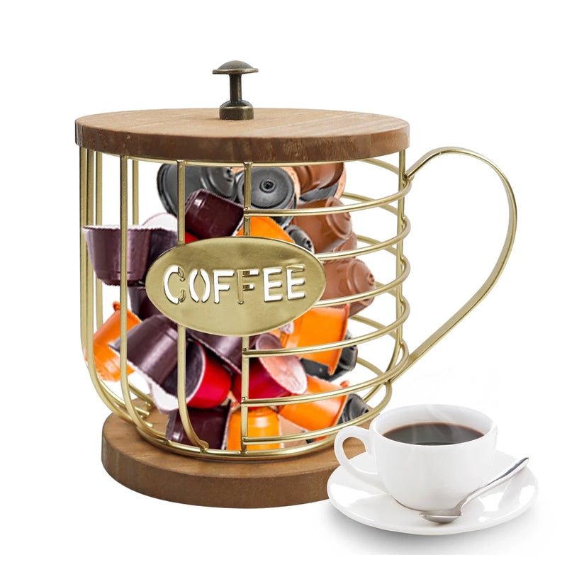 Suporte para cápsulas de café decorativo