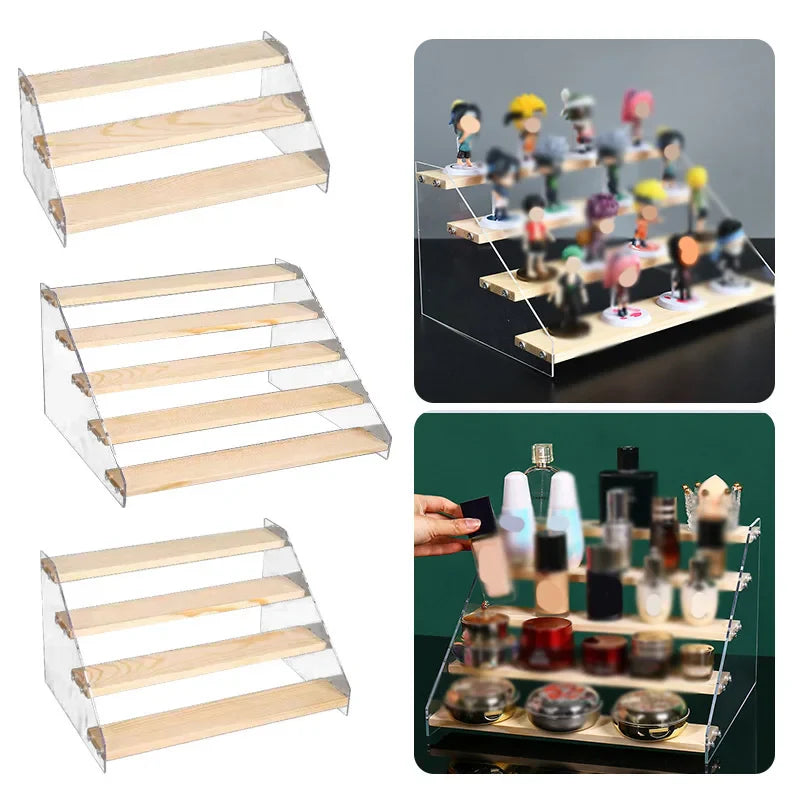 Organizador de acrílico para exibição de cosméticos
