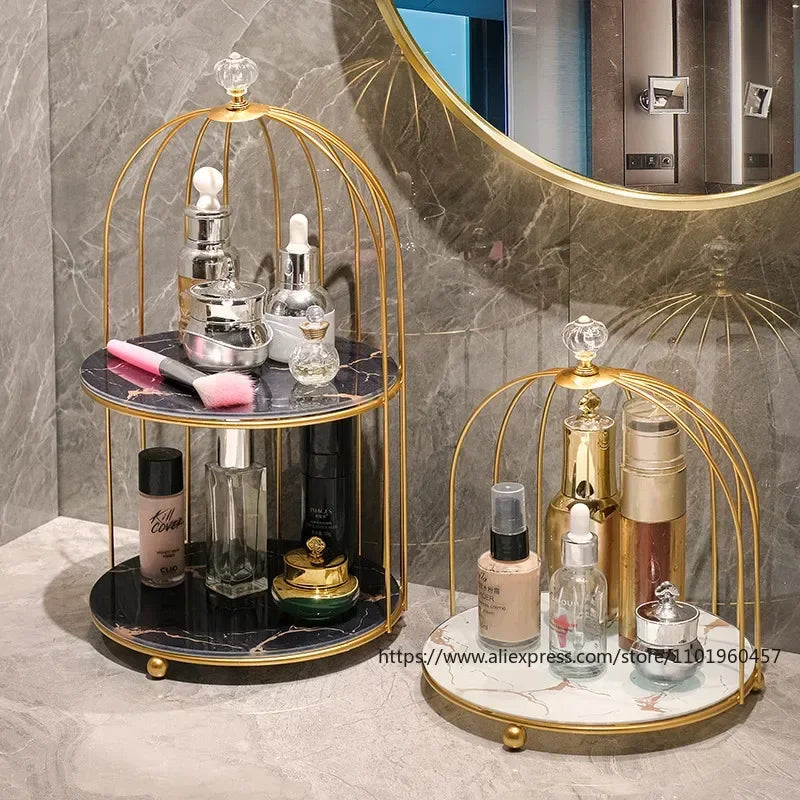 Organizador de maquiagens e cosméticos