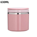Pote Térmico de Alumínio 630/1000ml – Garrafa Térmica para Comida, Caixa Térmica de Almoço, Ideal para Manter Sopas e Alimentos Quentes para Crianças e Escola