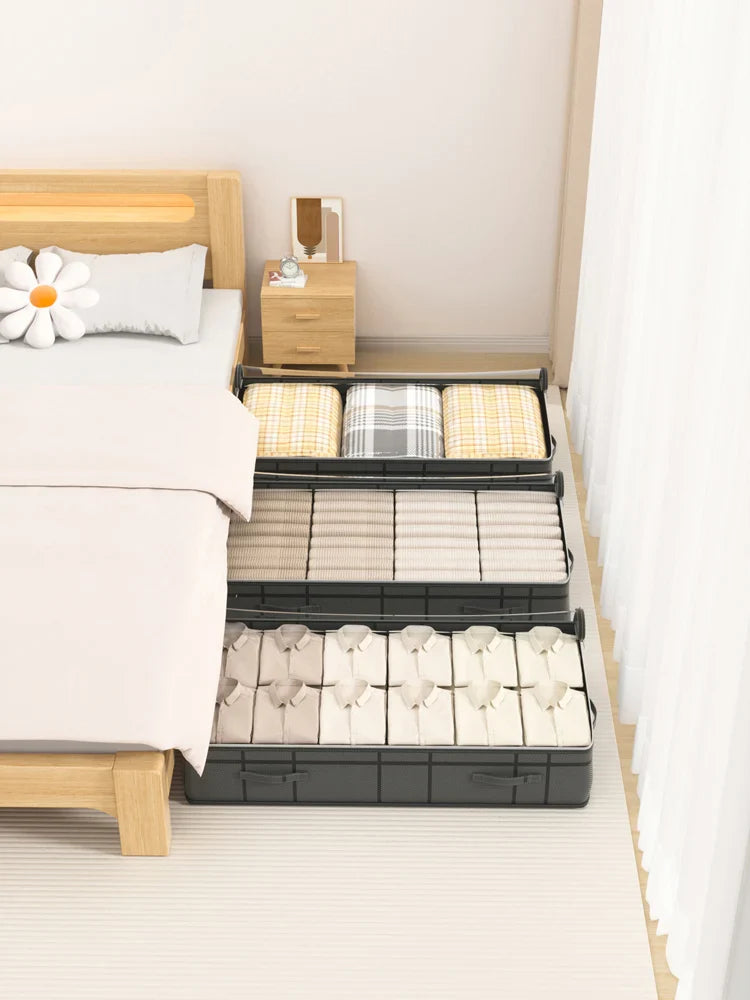 Organizador para roupas de cama dobrável