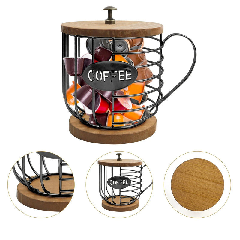 Suporte para cápsulas de café decorativo