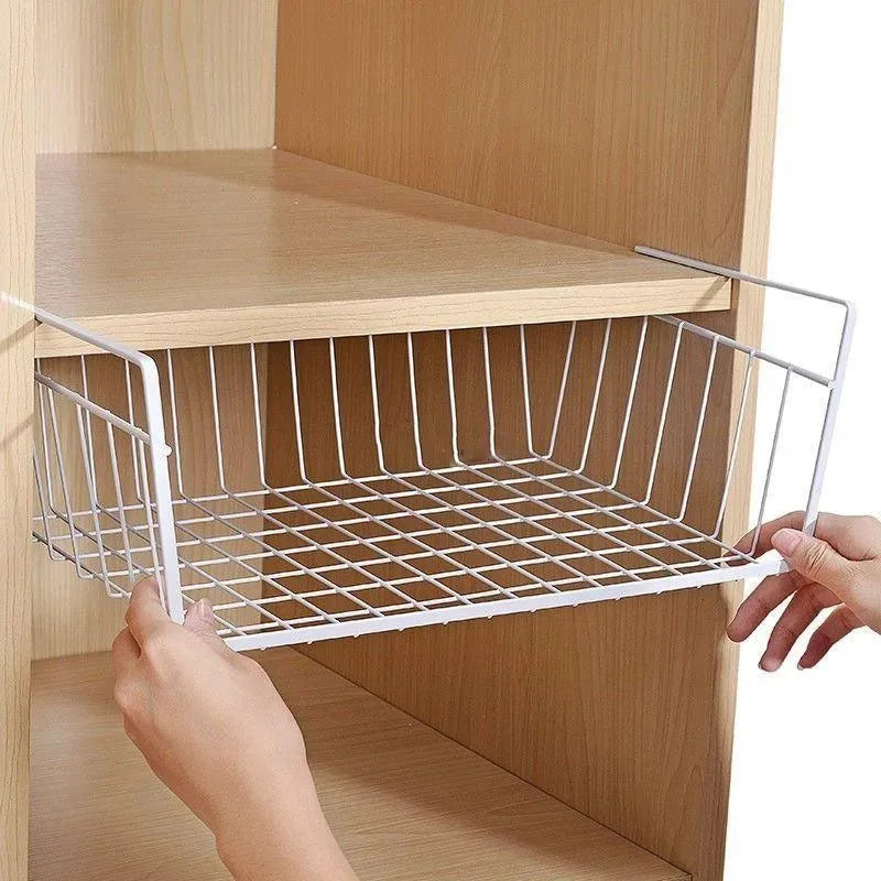 Cesta organizadora multifuncional para cozinha e banheiro