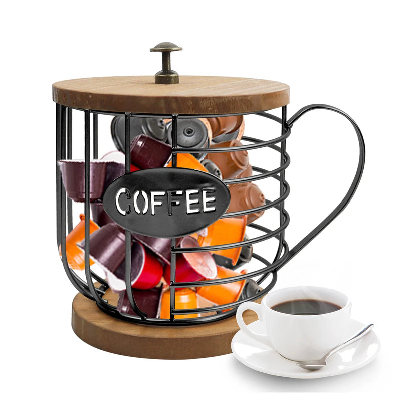 Suporte para cápsulas de café decorativo