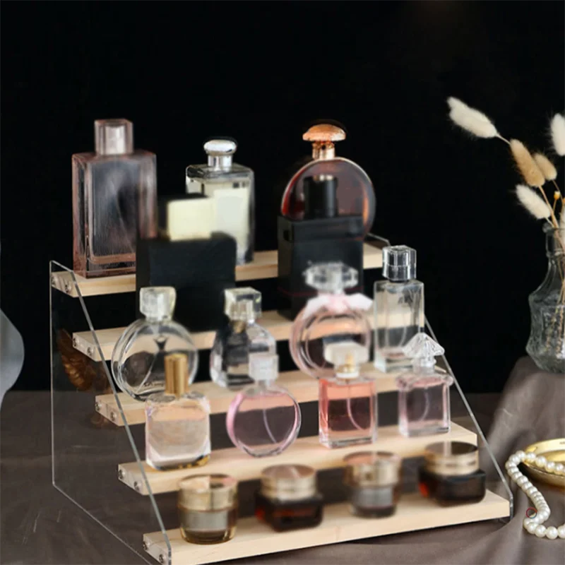 Organizador de acrílico para exibição de cosméticos