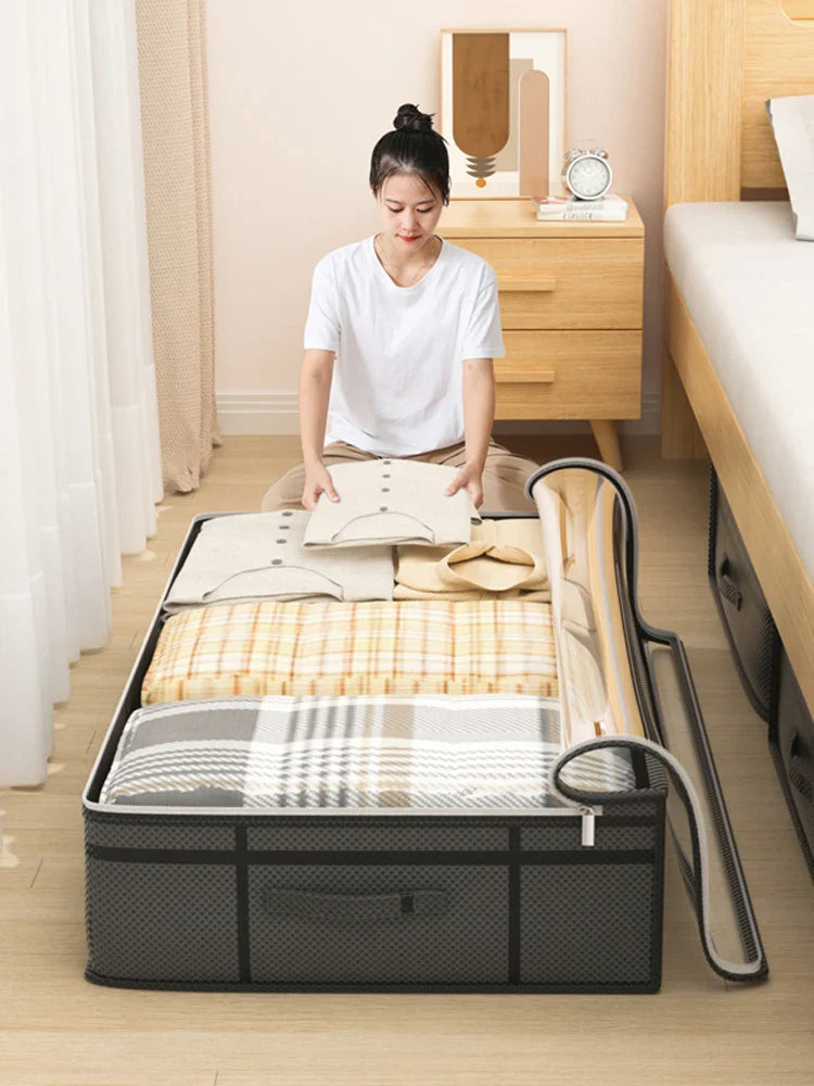 Organizador para roupas de cama dobrável