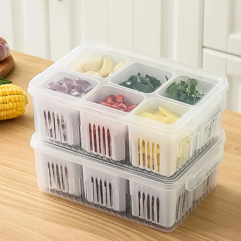 Organizador de geladeira para armazenamento de vegetais